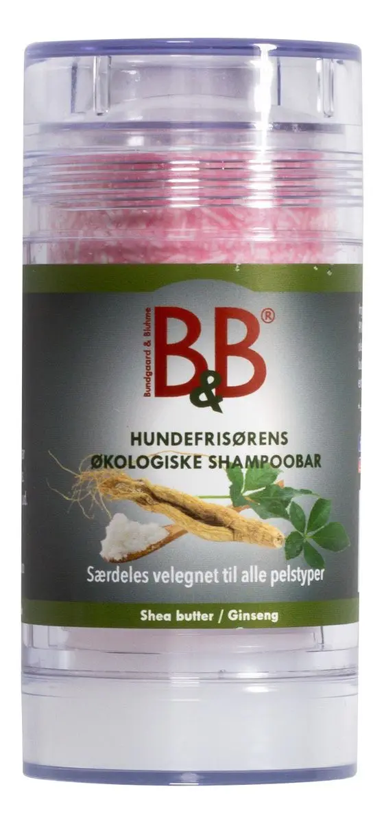B&B Shampoobar - Sheabutter/Ginseng - 150 g.