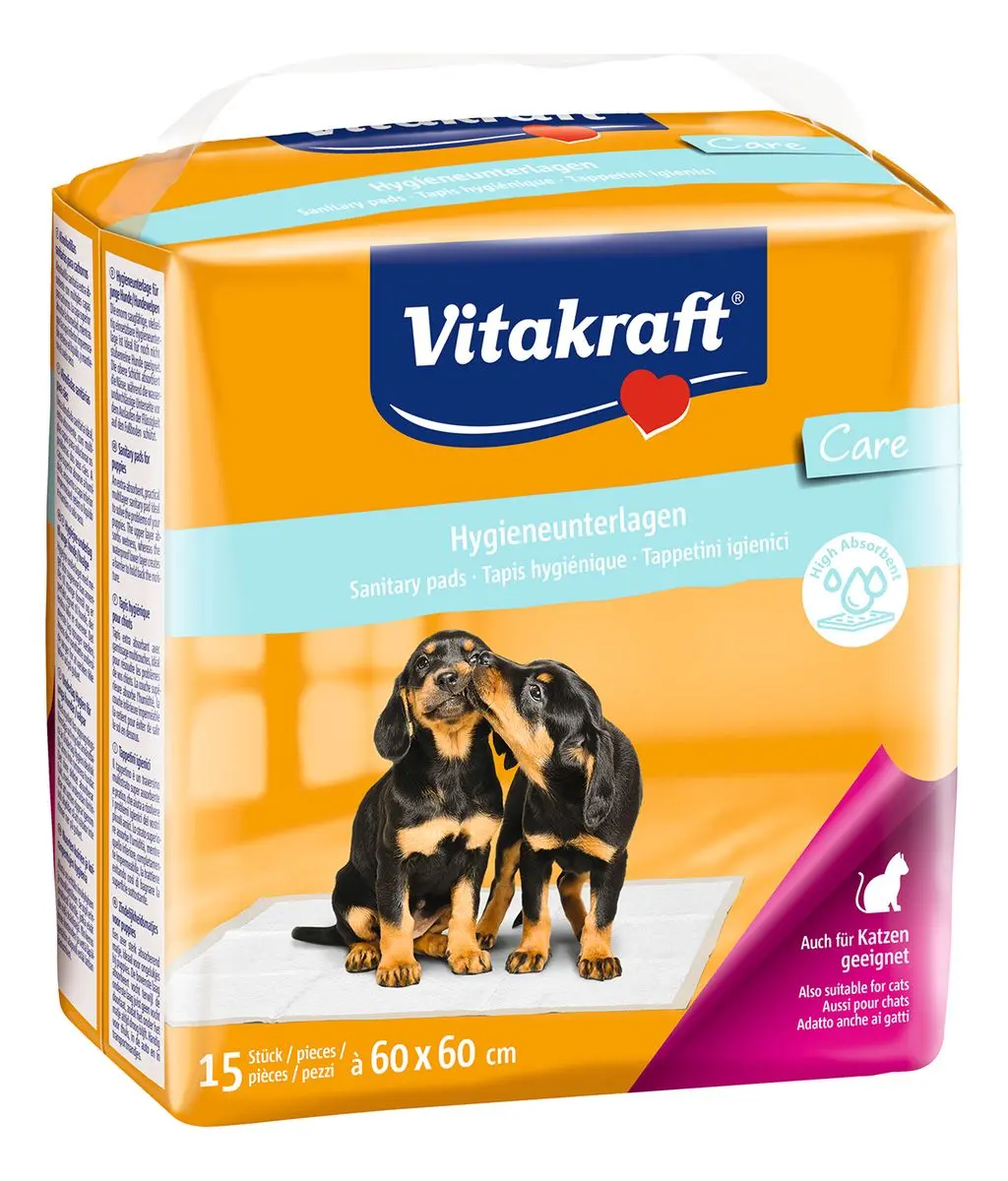Vitakraft Hygiejne underlag 60x60 cm - 15 stk