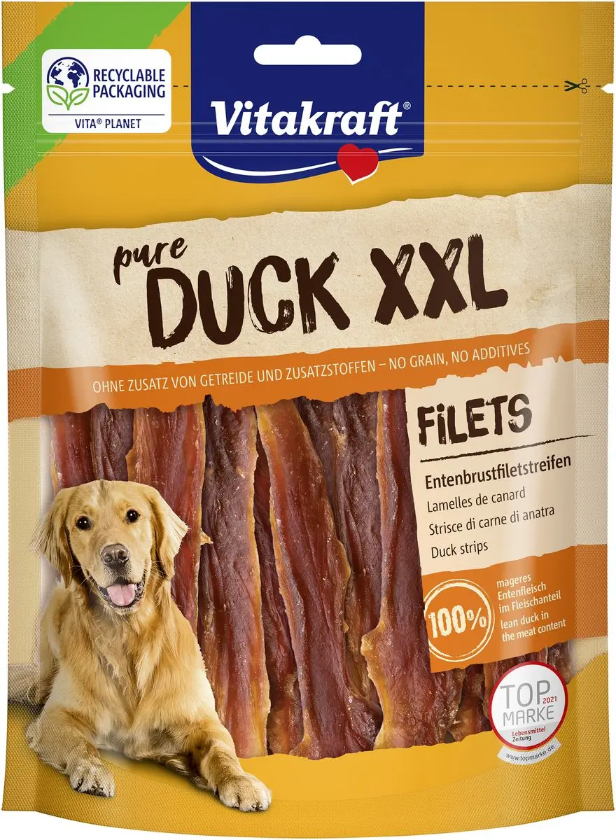 Vitakraft DUCK andebrystfilet XXL til hund - 250 g.