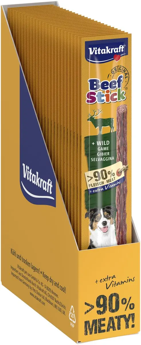 Vitakraft Beef-Stick, Vilt - 25 stk.