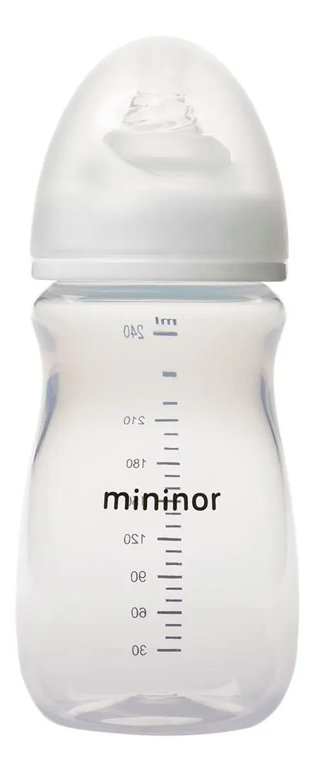 Mininor Wide-Neck tåteflaske 0 mnd.+ - 240 ml