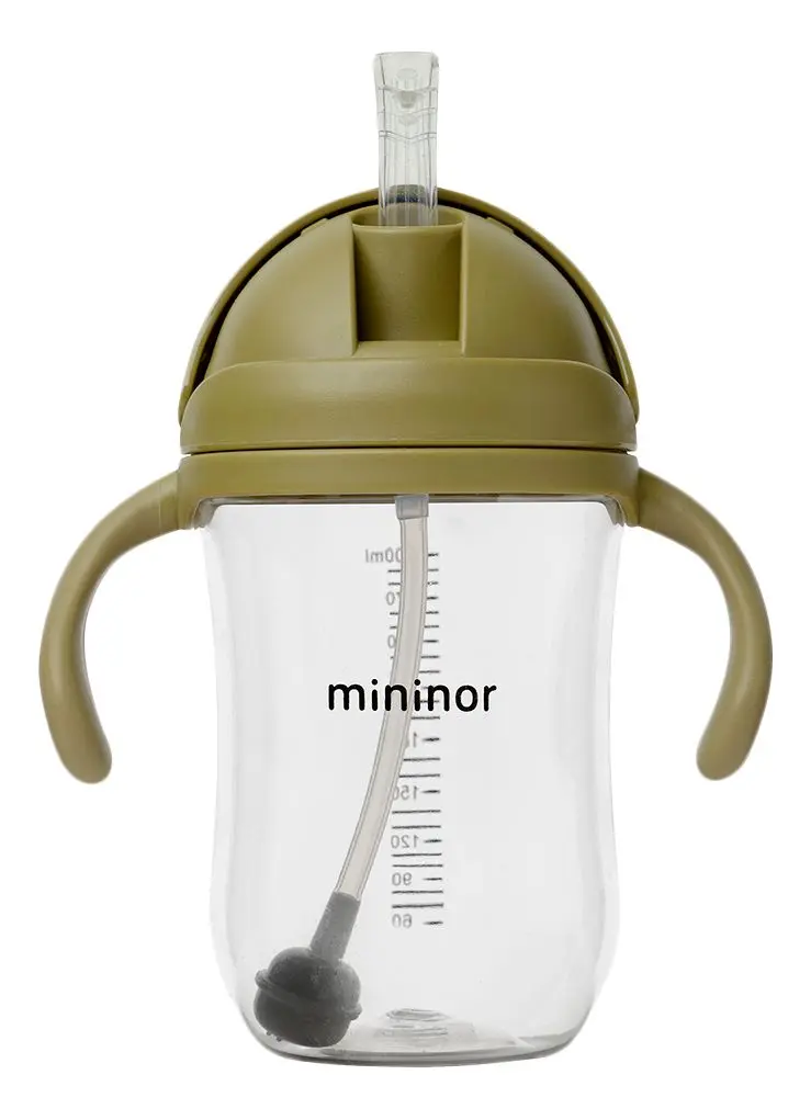 Mininor Sugerørskopp Mosegrønn - 330 ml.