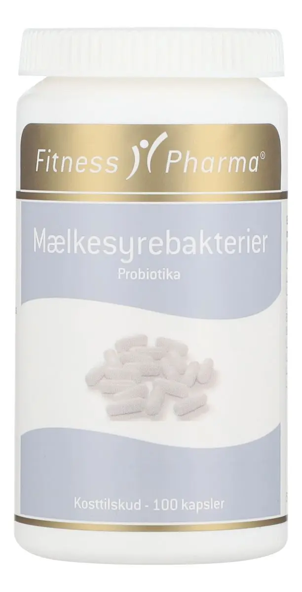 Fitness Pharma Melkesyrebakterier Probiotika - 100 kaps.