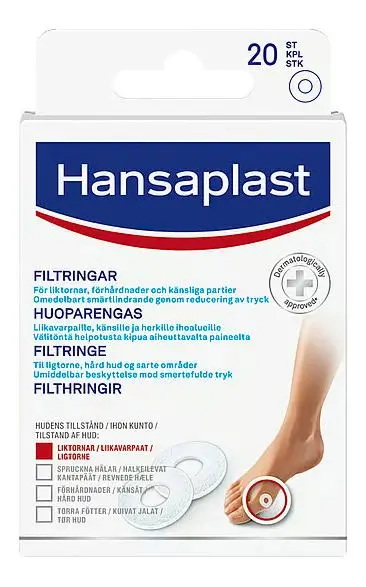 Hansaplast Filtringer 22mm - 20stk.