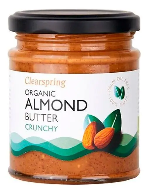 Clearspring Mandelsmør Crunchy Ø - 170 g.