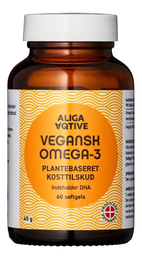 Aliga Aqtive Vegansk Omega-3 - 60 softgels