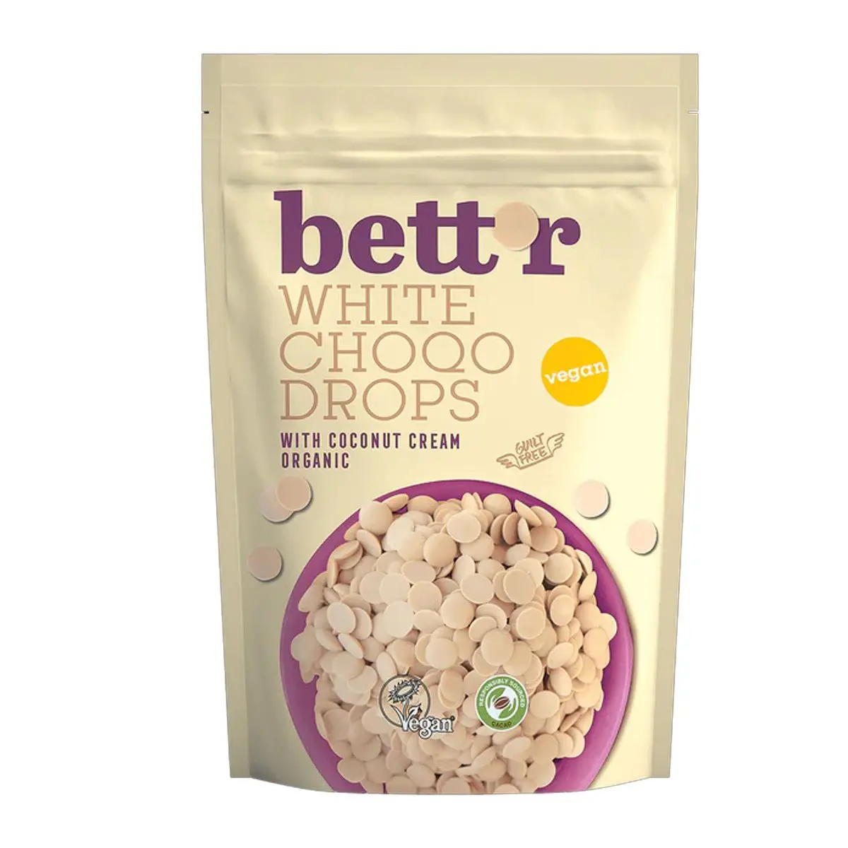 Bett´r White Choco Drops Ø - 200 g.