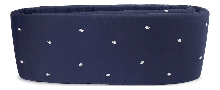 Filibabba Sengeramme - brodert Hvalen Christian design - Midnight - 1 stk.