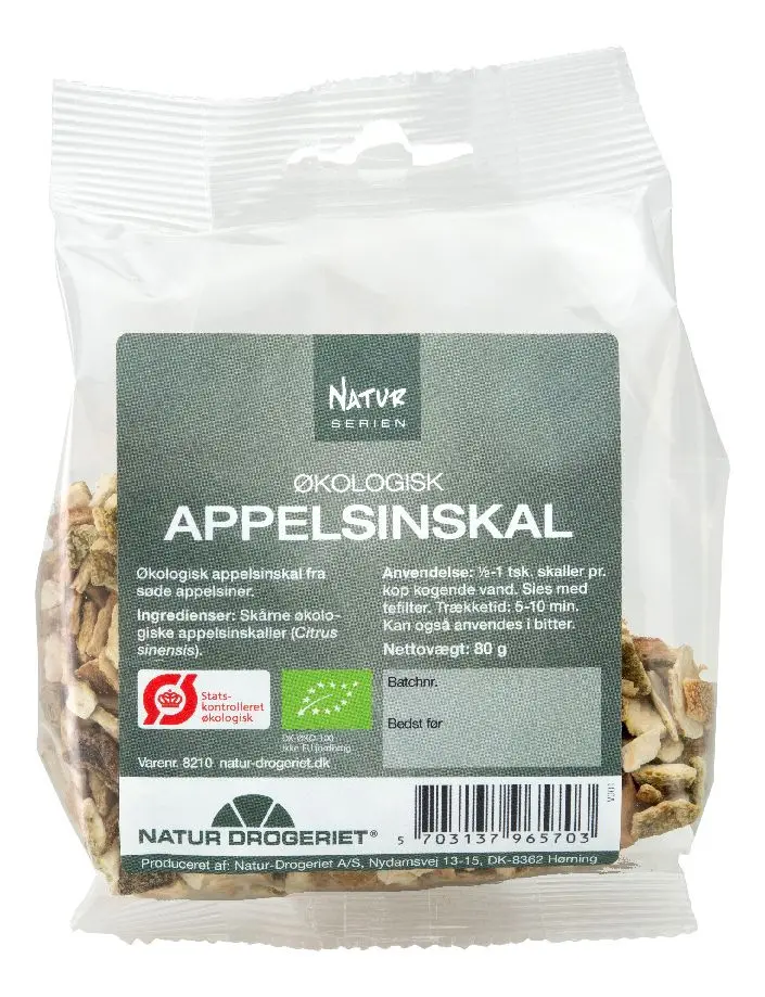Natur-Drogeriet Appelsinskal Søt og Skåret Ø - 80 gram