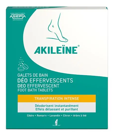 Akileine Green Deo Effervescent Footbath Tablets - 7 stk.