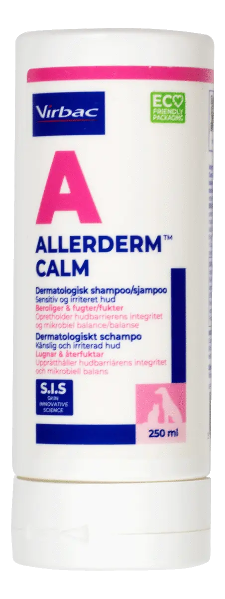 Virbac Allerderm Calm shampoo, sensitiv hud - 250 ml