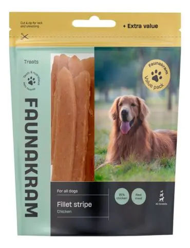 Faunakram hundesnack m. kyllingefilet, valuepack  - 500 g.