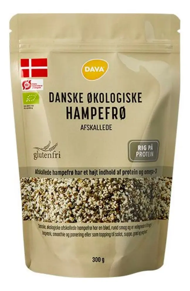 Dava Avskallede Hampefrø Ø - 300 g.
