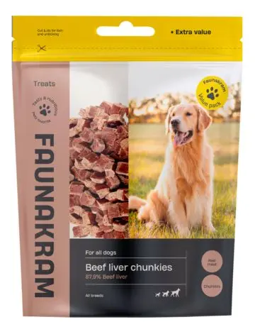 Faunakram okseleversnacks, valuepack - 300 g.