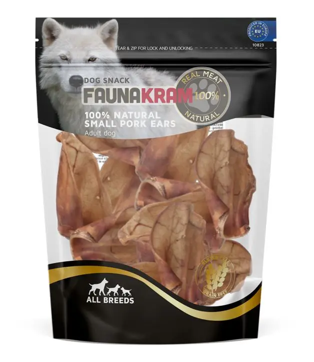 Faunakram griseører, 100% natural snack - 180 g.