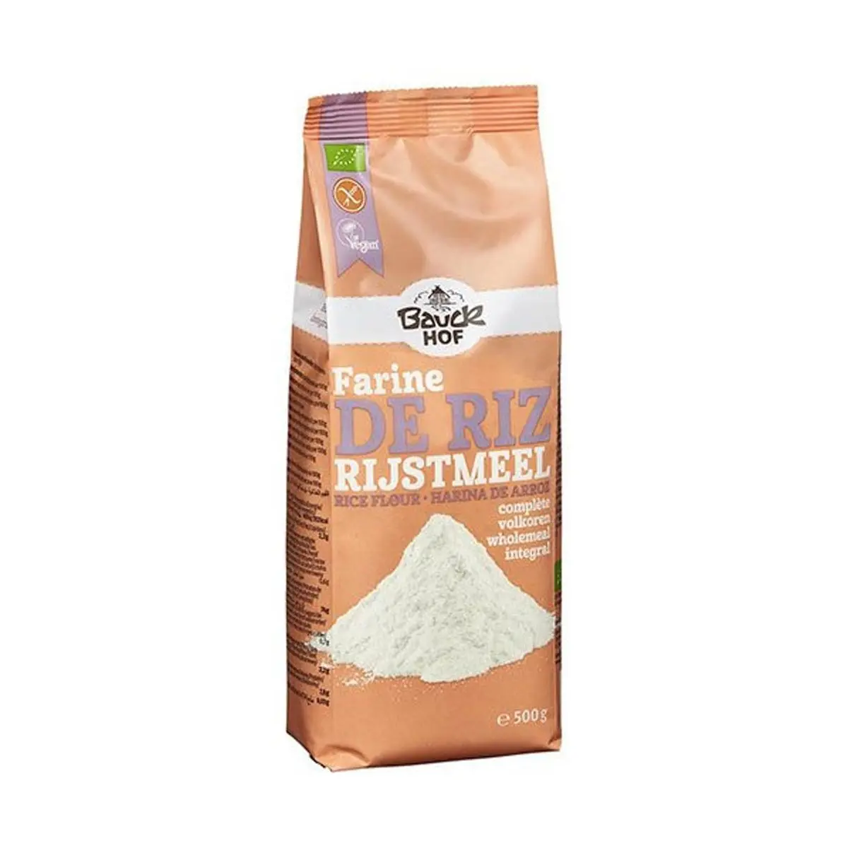 Bauckhof Rismel Fuldkorn Glutenfri Ø - 500 g.