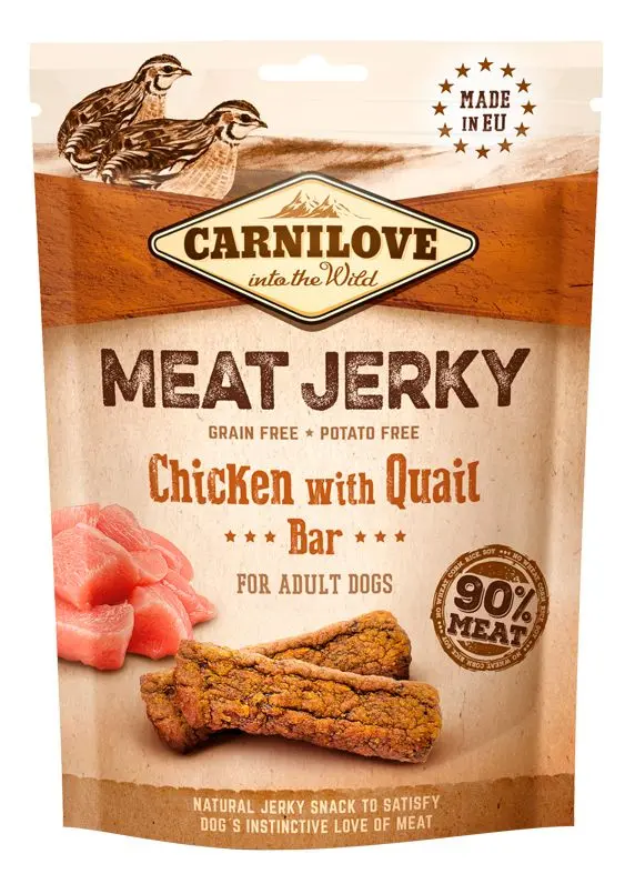 Carnilove Jerky Chicken with Quail Bar - 100 g.