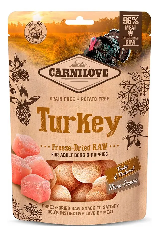 Carnilove Freeze-Dried Raw Snacks Turkey - 60 g.