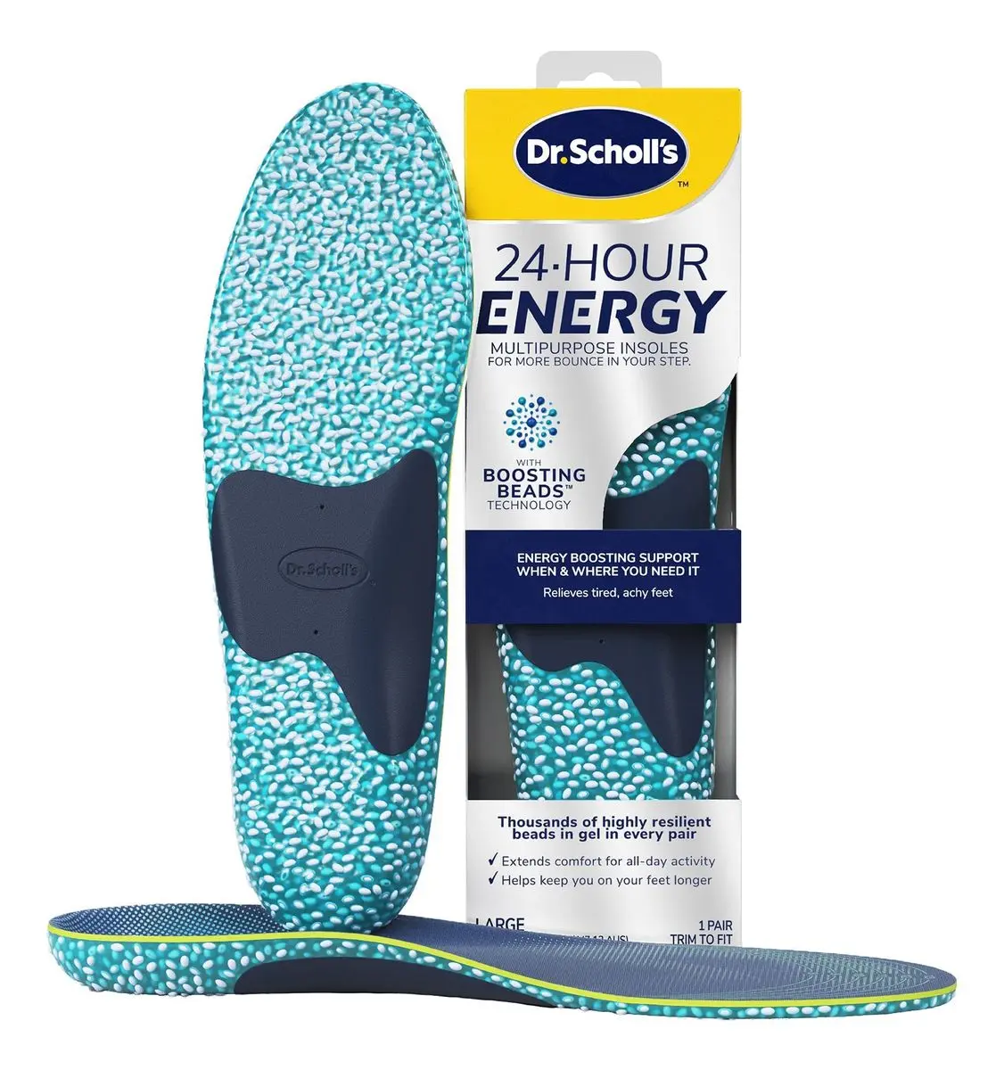 Scholl 24hr Energy Insoles (L) - 1 par