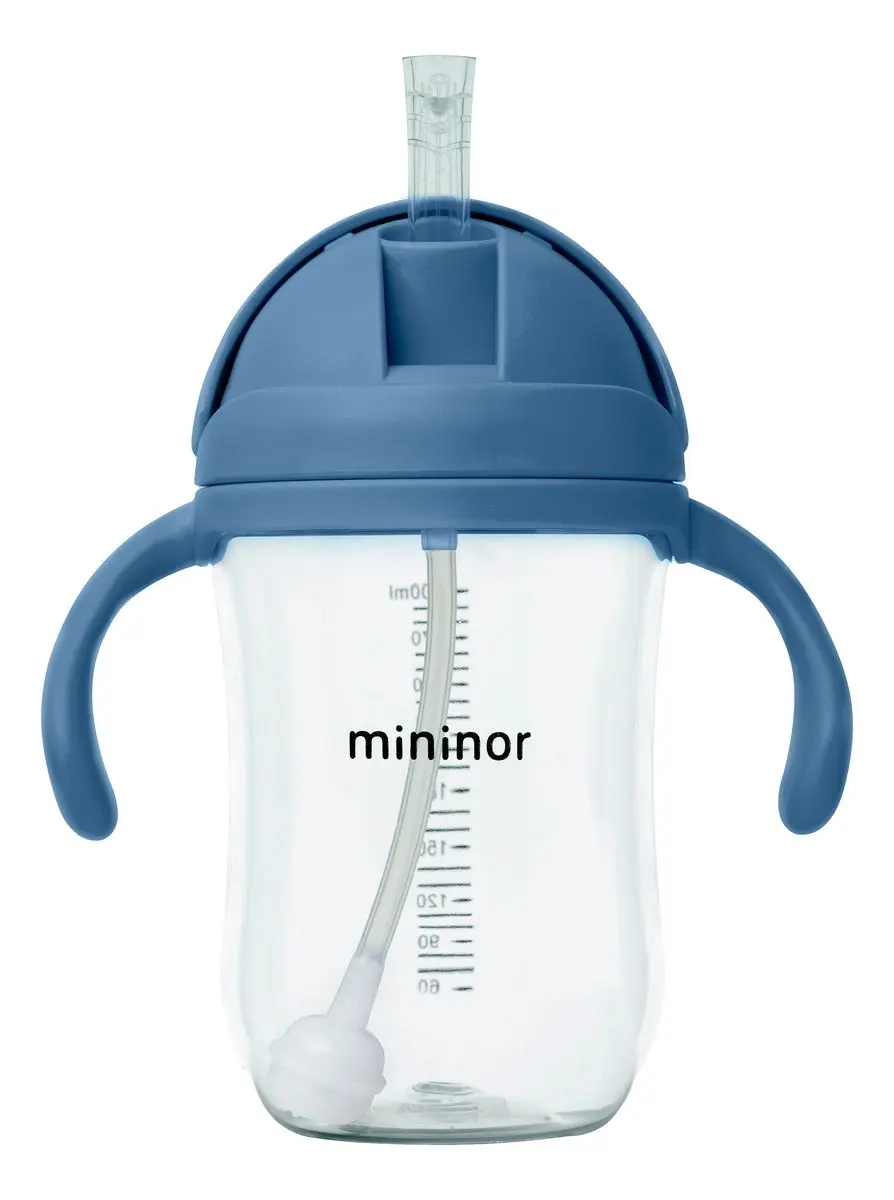 Mininor Sugerørskopp Blåhval - 330 ml.