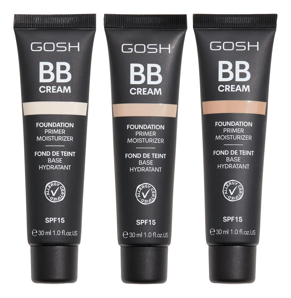GOSH BB Cream Foundation - Flere farger