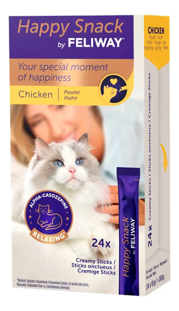 Feliway Happy Snack - Kylling - 24x15 g.