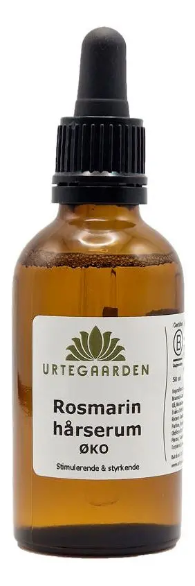 Urtegaarden Rosmarin Hårserum Øko - 50 ml.