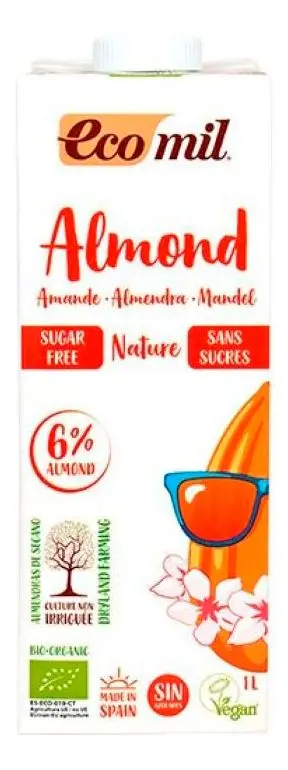 Ecomil Mandeldrikk Nature Ø - 1 ltr