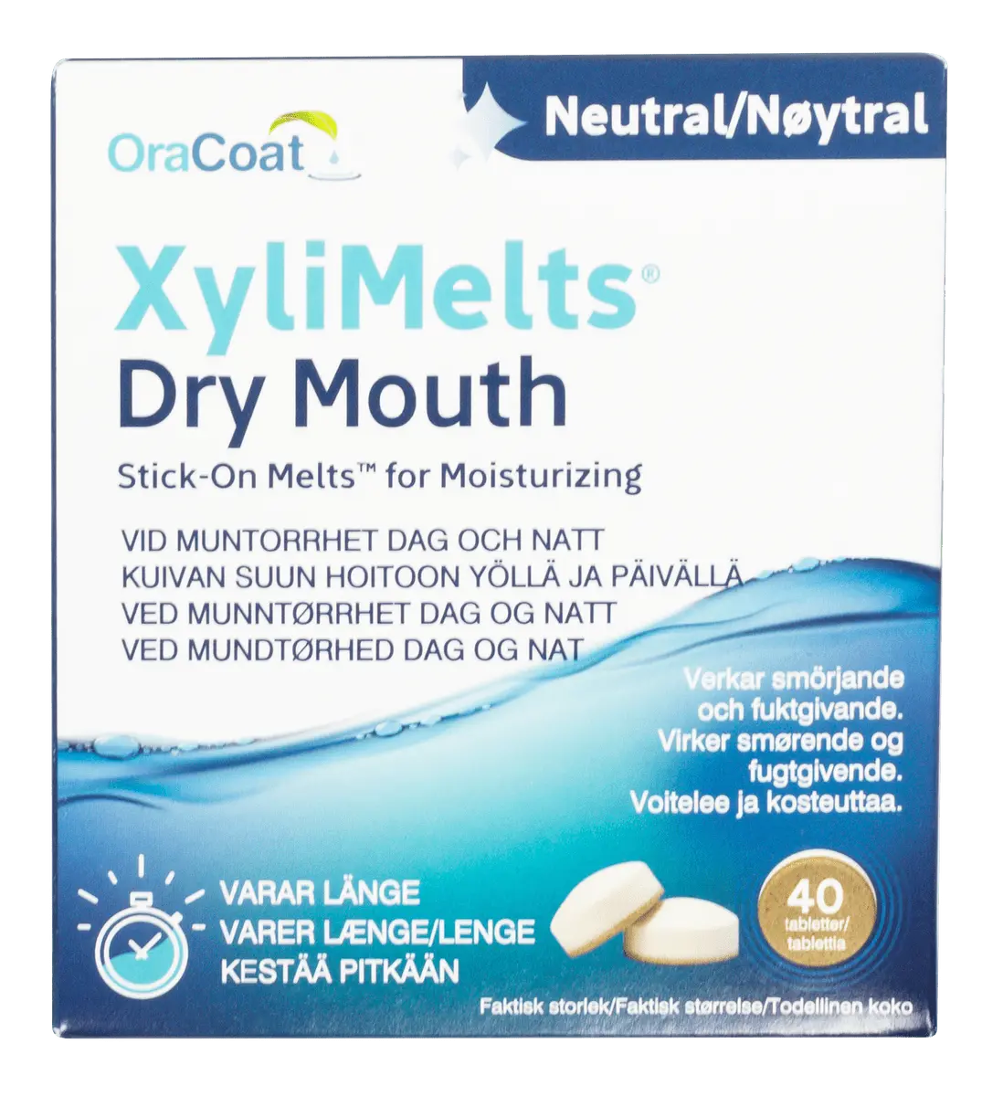XyliMelts Sugetabletter Nøytral - 40 tabl.