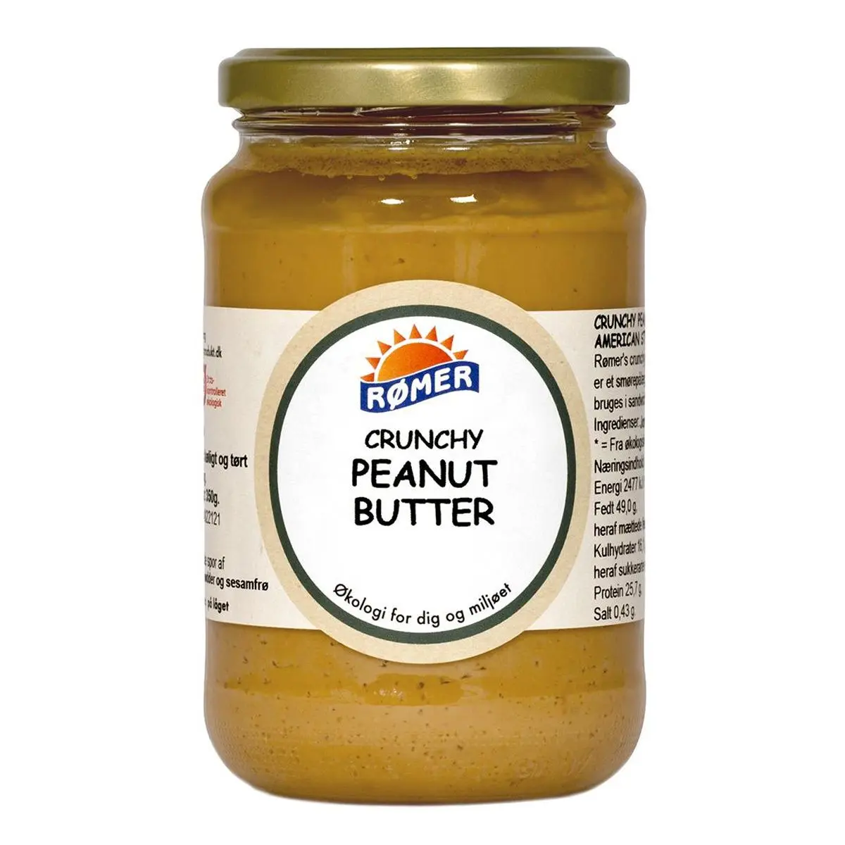 Rømer American Peanut Butter crunchy Ø - 350 g