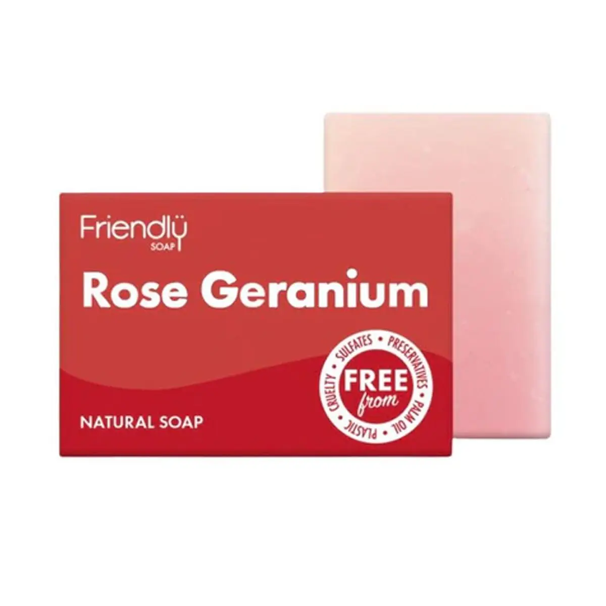 Friendly Såpebar Rose & Geranium - 1 stk.