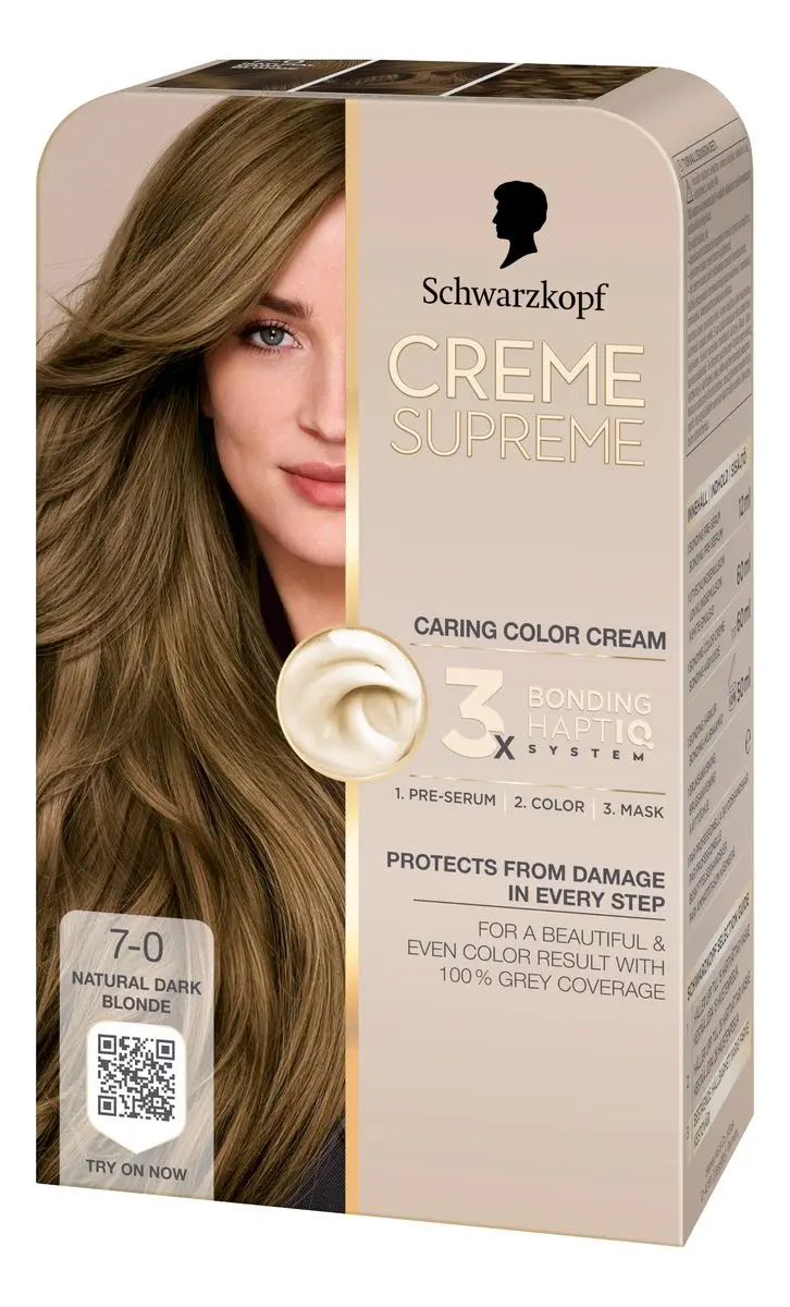 Schwarzkopf Creme Supreme 7-0 Natural Dark Blonde - 1 stk.