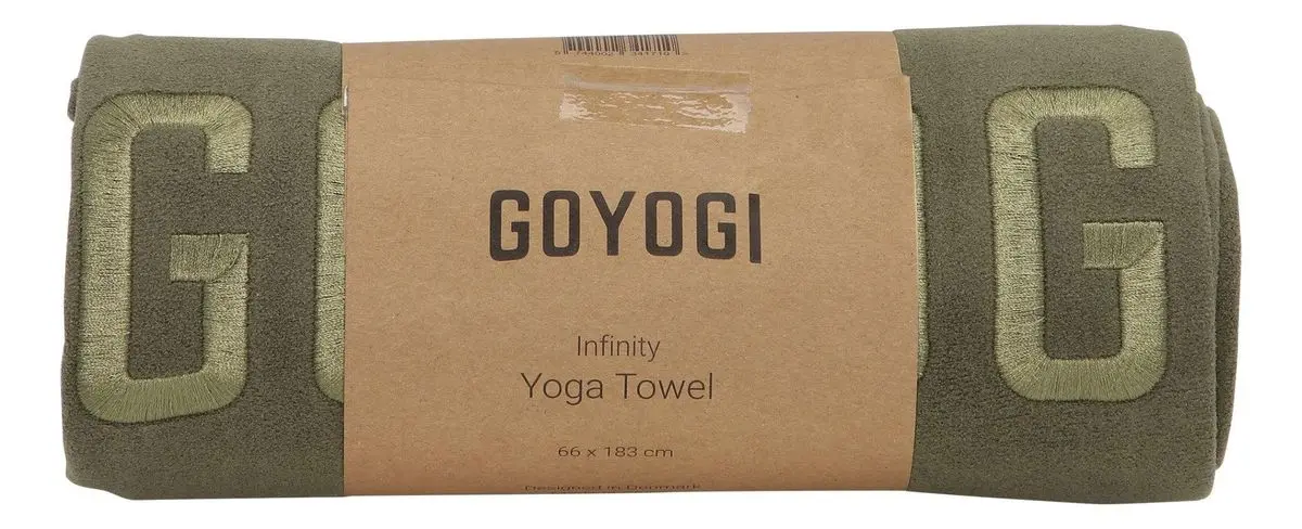 GOYOGI Infinity Yoga Towel - Dark Olive - 1 stk.