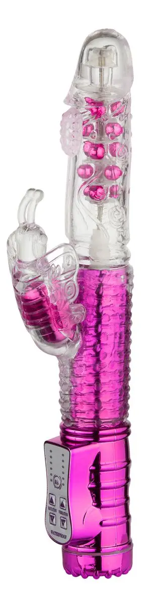 Baseks Thrusting G-punkts Butterfly Vibrator Oppladbar