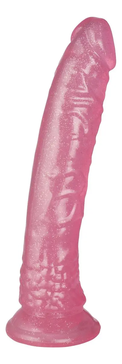 Baseks Glitter Dildo Rosa 20 cm
