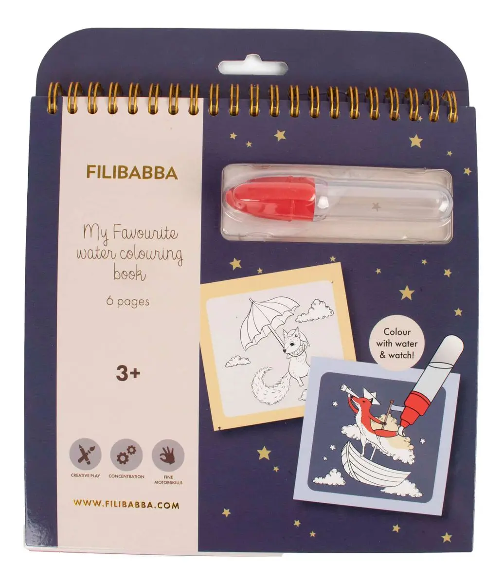 Filibabba Vannmalebok - Dreamy Adventurers - 1 stk.