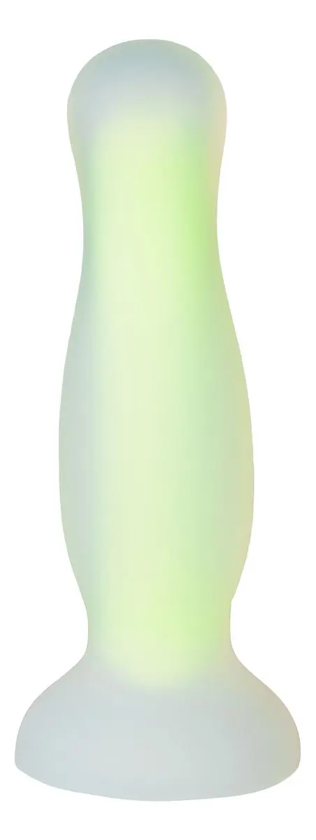 Baseks Glow in the Dark Gul Medium Anal Dildo