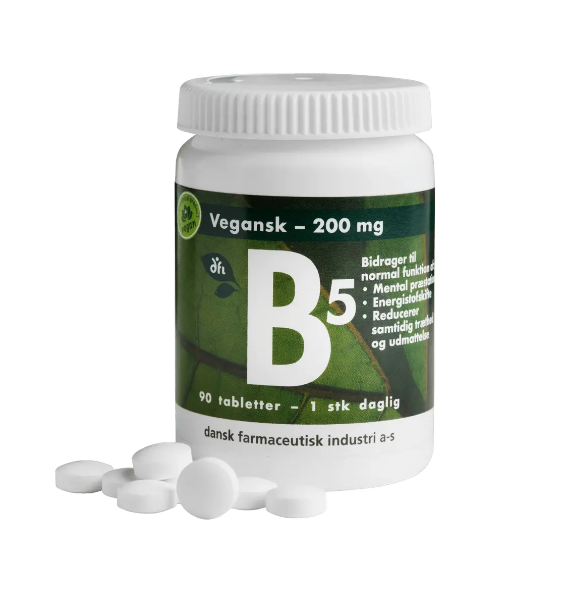 B5-vitamin, 200 mg - 90 tabl.