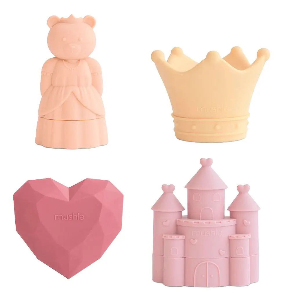 Mushie Mold Free Bath Play Set - Princess - 1 stk.