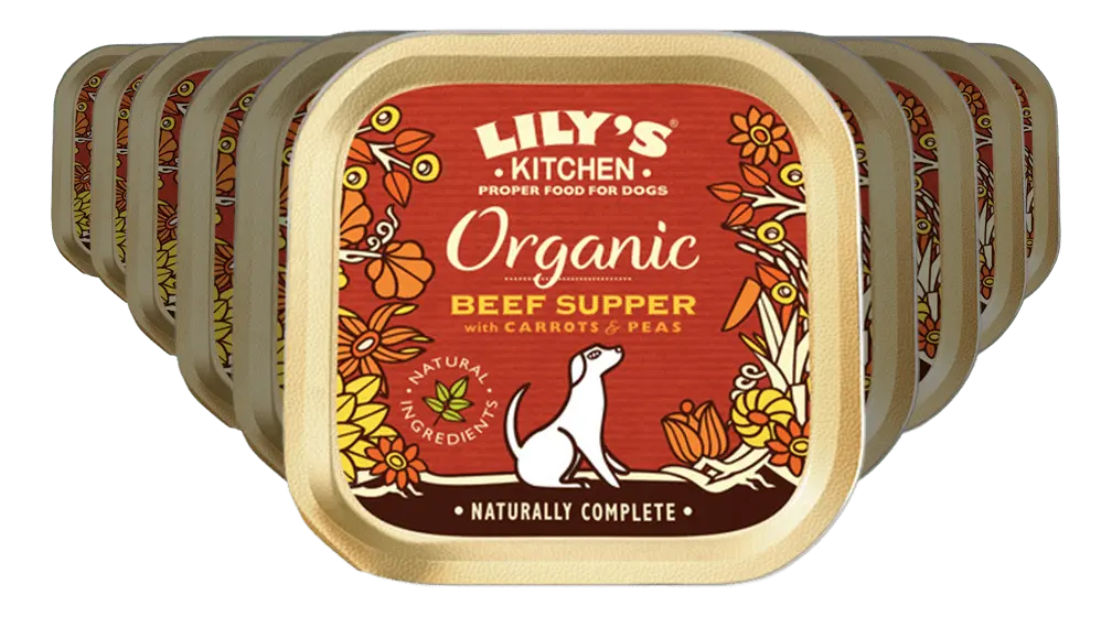 Lily´s Kitchen Våtfor - Organic Beef Supper - 10x150 g.