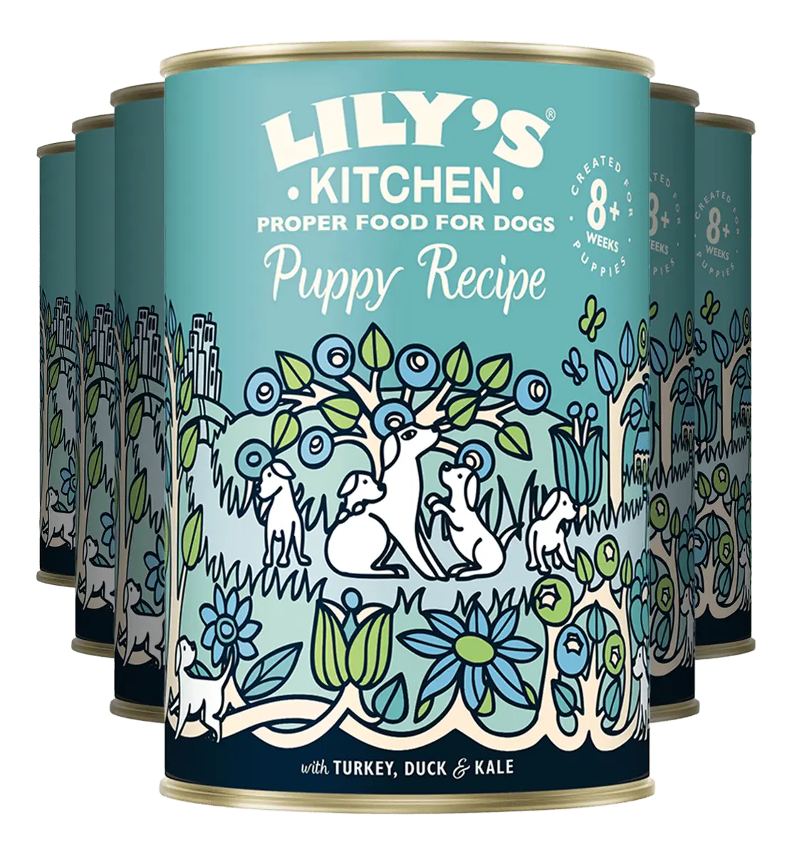 Lily´s Kitchen Våtfor - Puppy Recipe Turkey & Duck - 6x400 g.