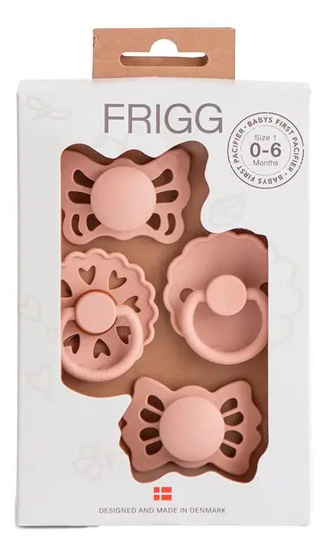 FRIGG Baby's First Startpakke smokker - Floral Heart Blush - 4 stk.