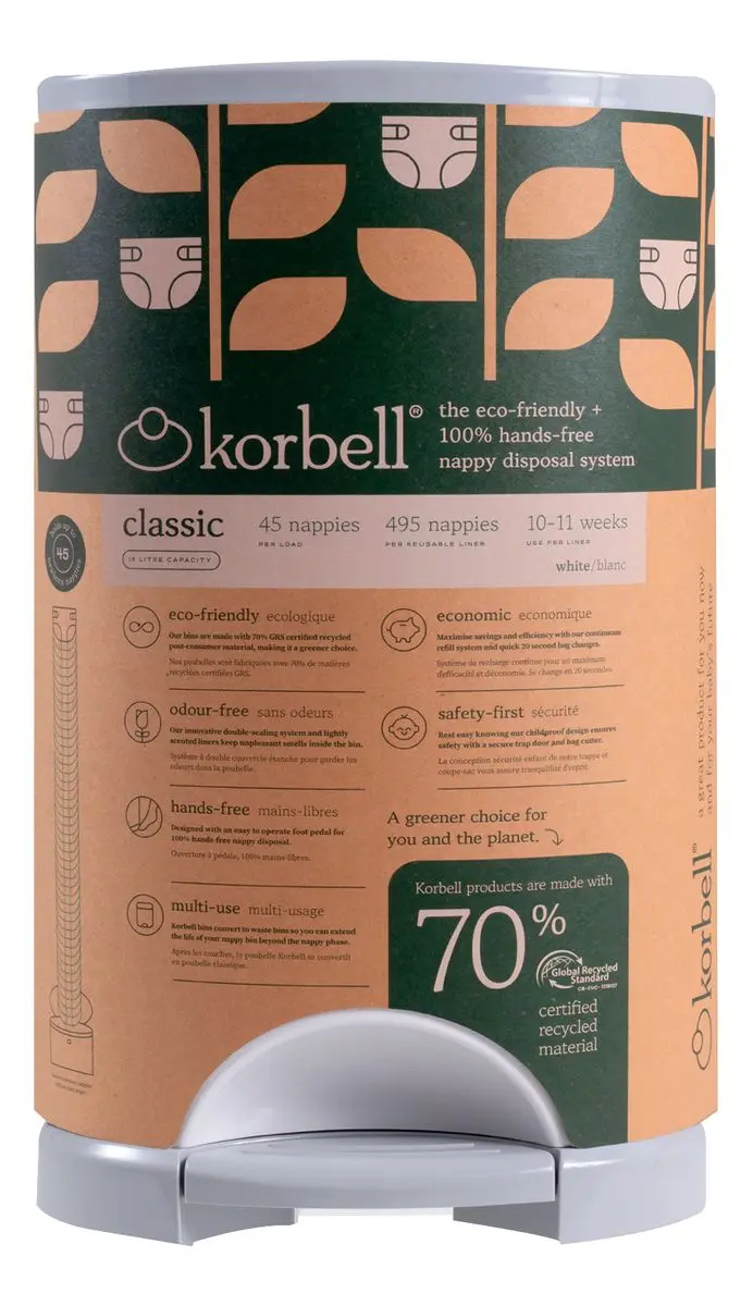 Korbell bleiebøtte 53 cm (16L) inkl. refill