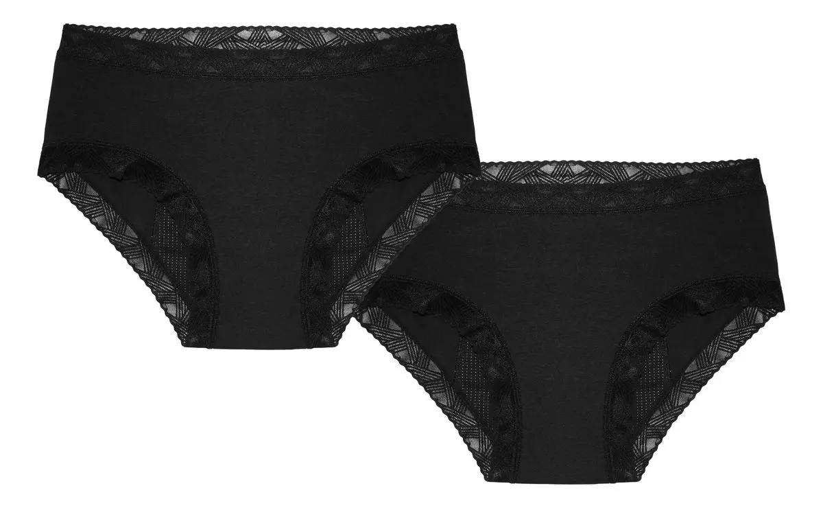 Hevea Menstruasjonstruser Hipster - 2 stk.