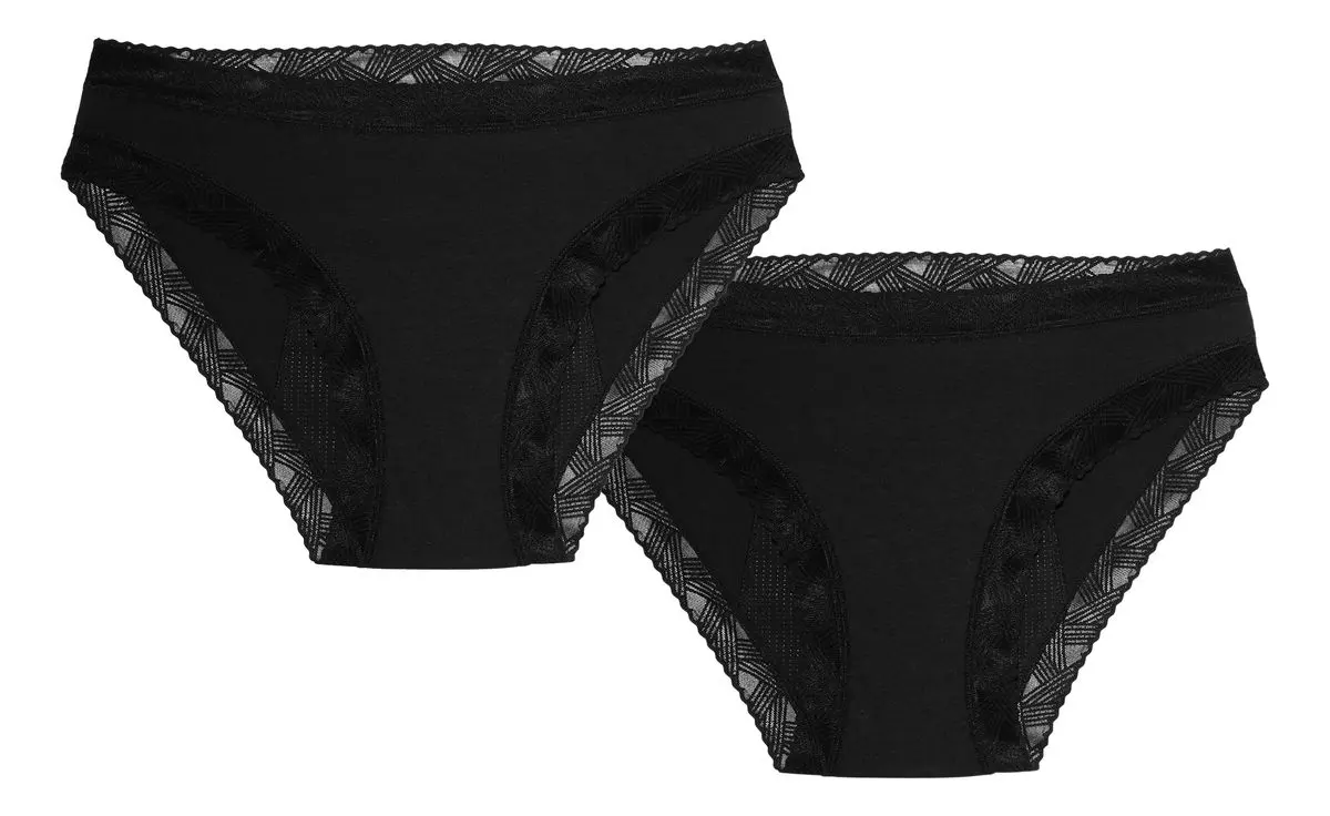 Hevea Menstruasjonstruser Briefs - 2 stk.