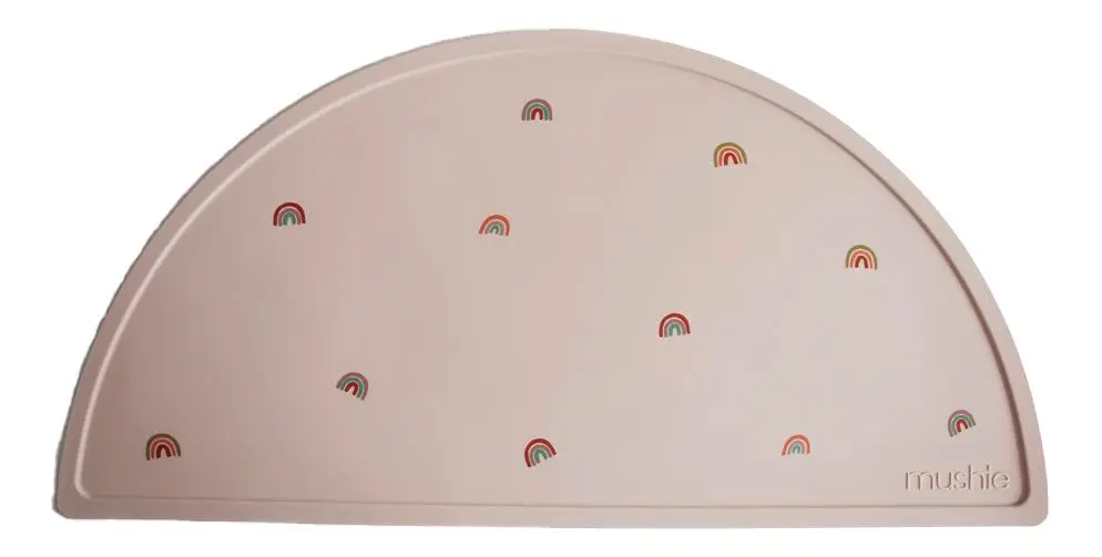 Mushie Silikone Placemat Rainbow - 1 stk.