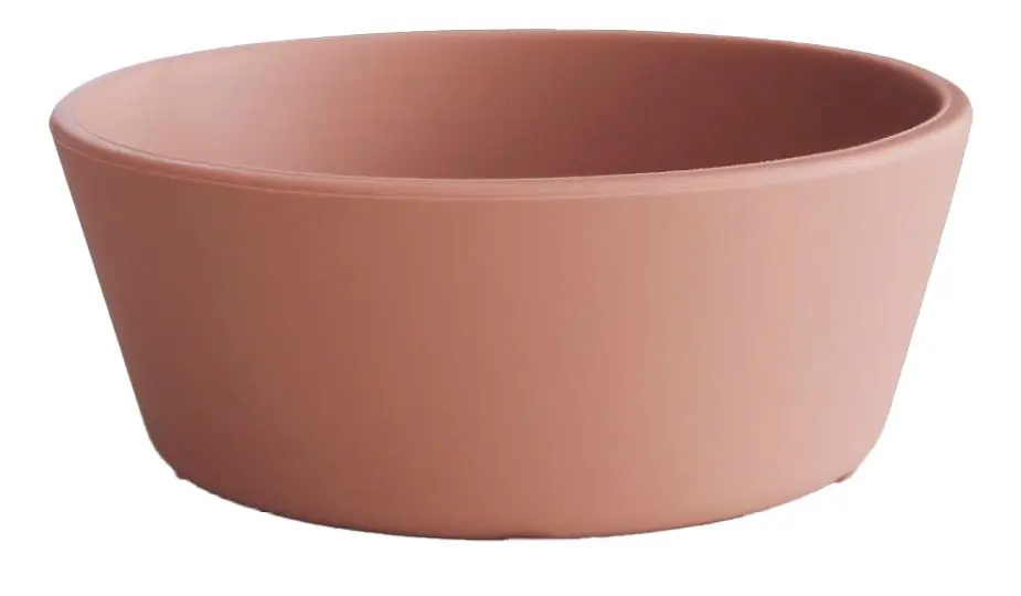 Mushie Silikone Skål Blush - 1 stk.