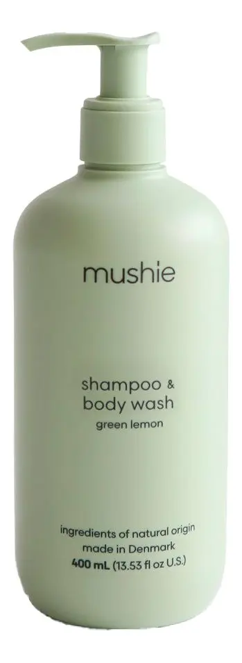 Mushie Baby Shampoo & Body Wash Green Lemon (Cosmos) - 400 ml.