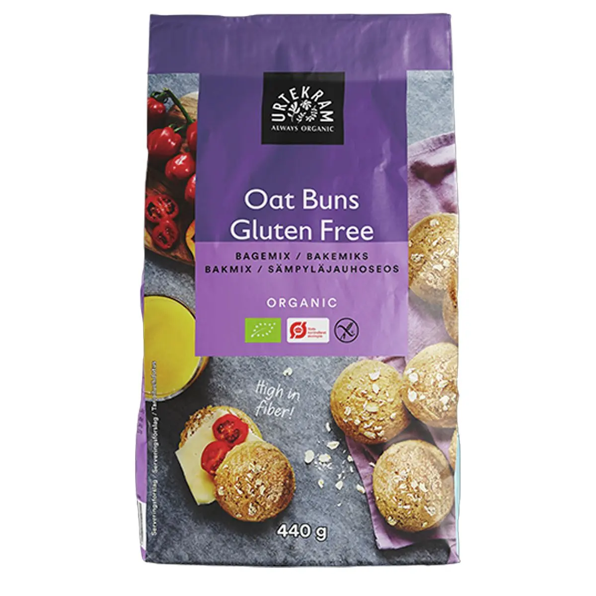 Urtekram Food Havreboller Brødmix Glutenfri - 440 g.