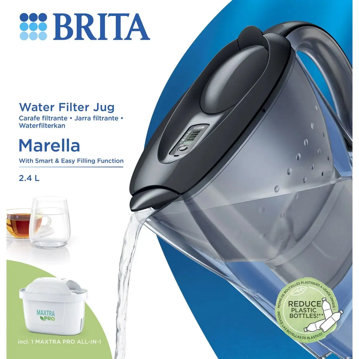 Brita Marella ME4W MXPro Grå - 1 stk.